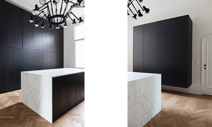 Detail van een gerenoveerd interieur
